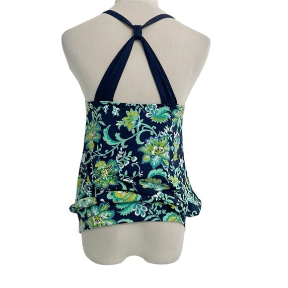 Lands' End Size 4 Tankini Top Swimwear Swimsuit Beach Floral Colorful - Picture 4 of 6